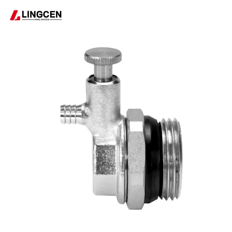 Heating End-Use Exhaust Valve Manual Drainage and Air Venting Brass Water Discharge Valve