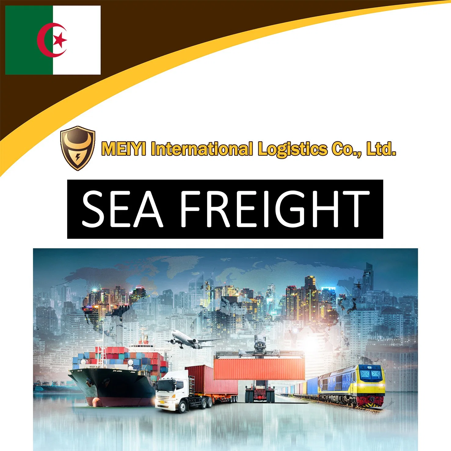 Drop shipping service from China to Algeria by sea freight 1688 logistics ems shipping price international forwarder