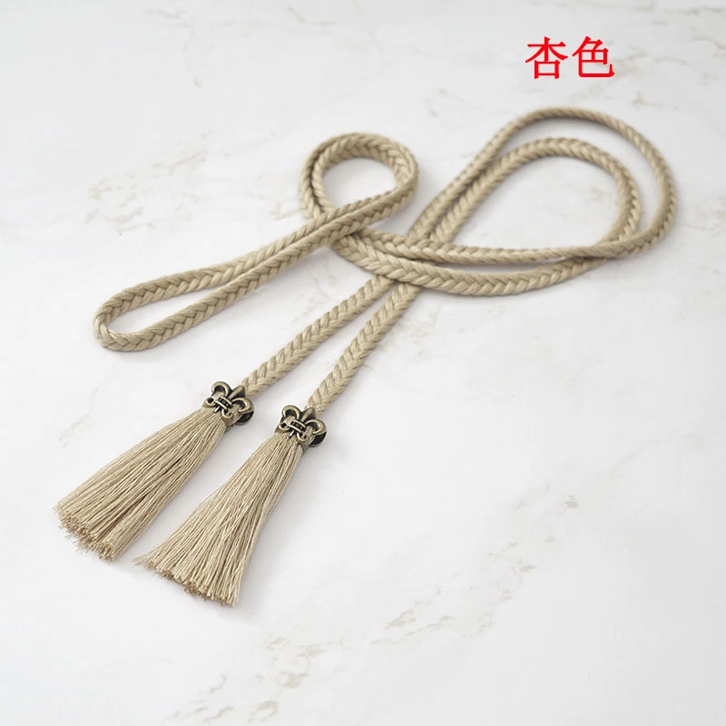 Sexy Polyester and Cotton Cord Tassel Waist Belt with Fringe and Tassel for Fashion Lady Belt