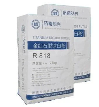 Farbe Additive Titandioxid R-818 weit verbreitet in PVC-Rohrleitungen, Papierherstellung, Beschichtungen, Kunststoffe, Gummi, Und Master-Batches