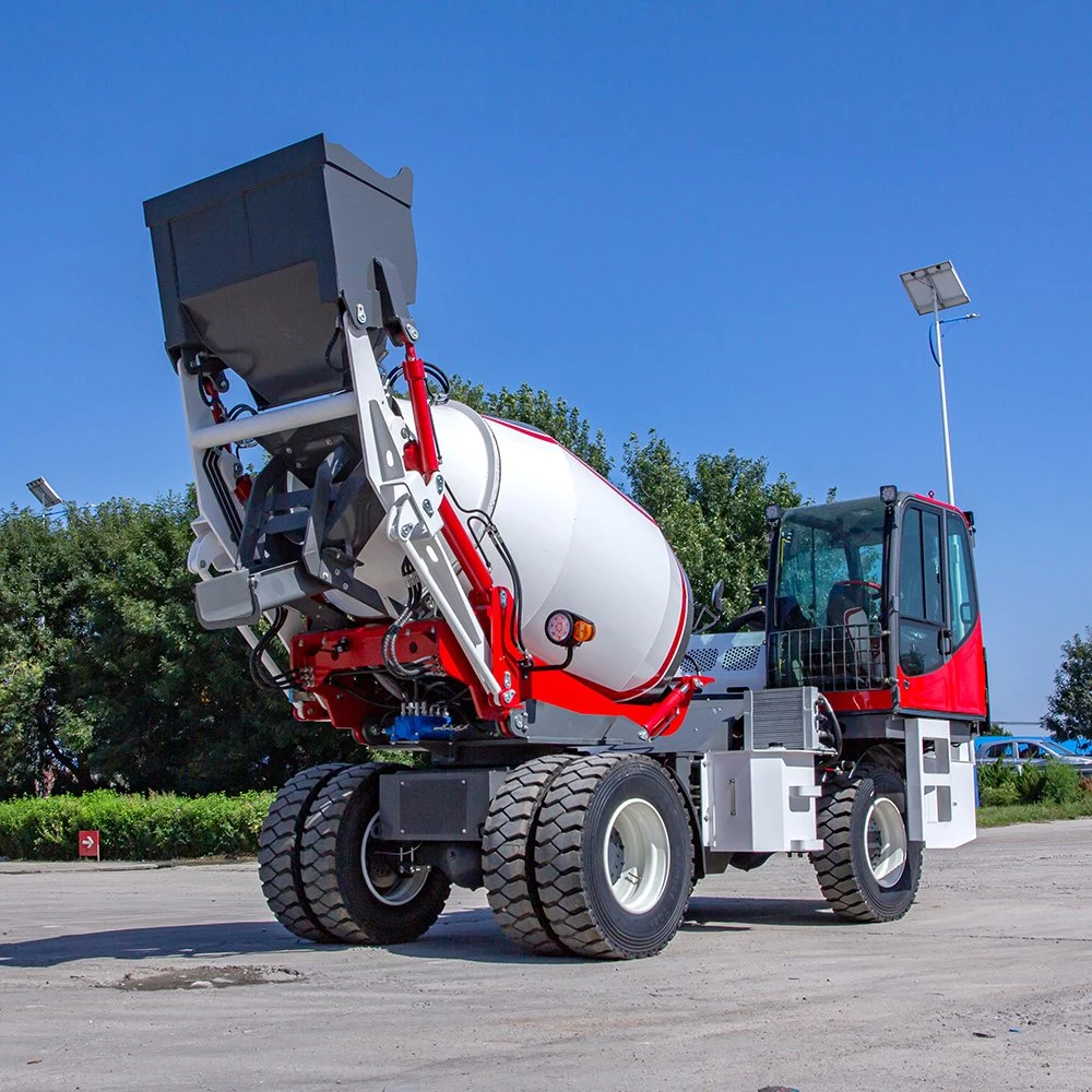 Proyecto de Construcción Maquinaria 4cbm Equipo portátil de Auto Loading Mezclador de concreto Precio