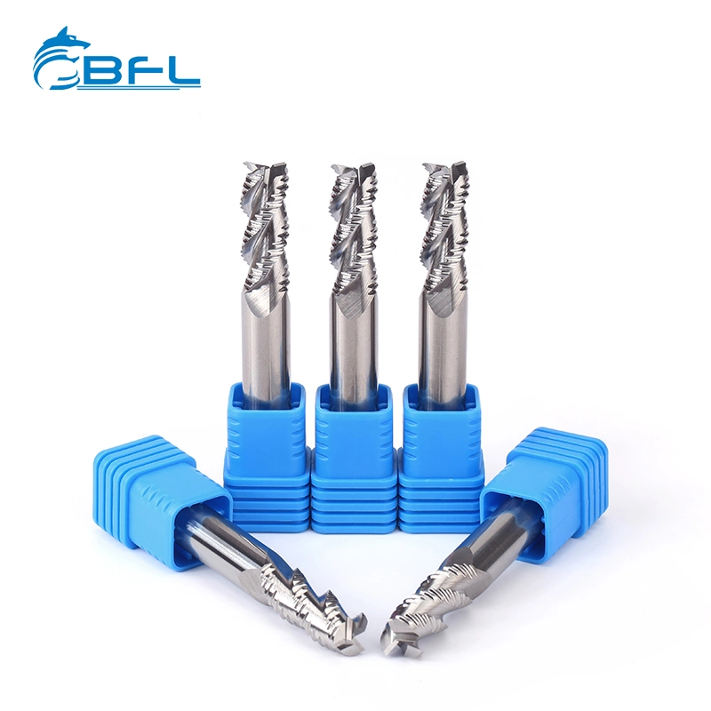 Bfl Solid Carbide Aluminium Roughing End Mills Uncoated Polished CNC Lathe Milling Turning Tools