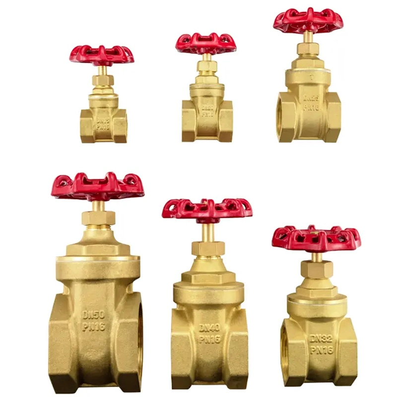 1/2 Inch 4 Inch Water Oil Gas Casting Body Copper Forged Brass Gate Valve DN50 DN80 NPT Bsp 200 Wog Female Thread General Small Manual Gate Valve