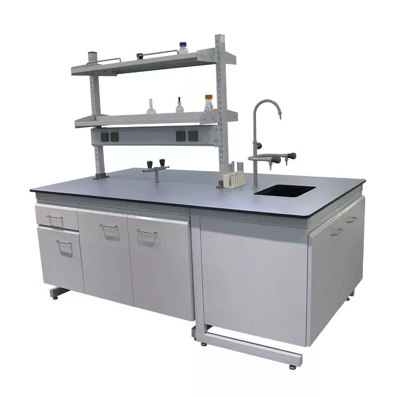 School Lab Furniture Student Chemistry Lab Bench with Cabinet