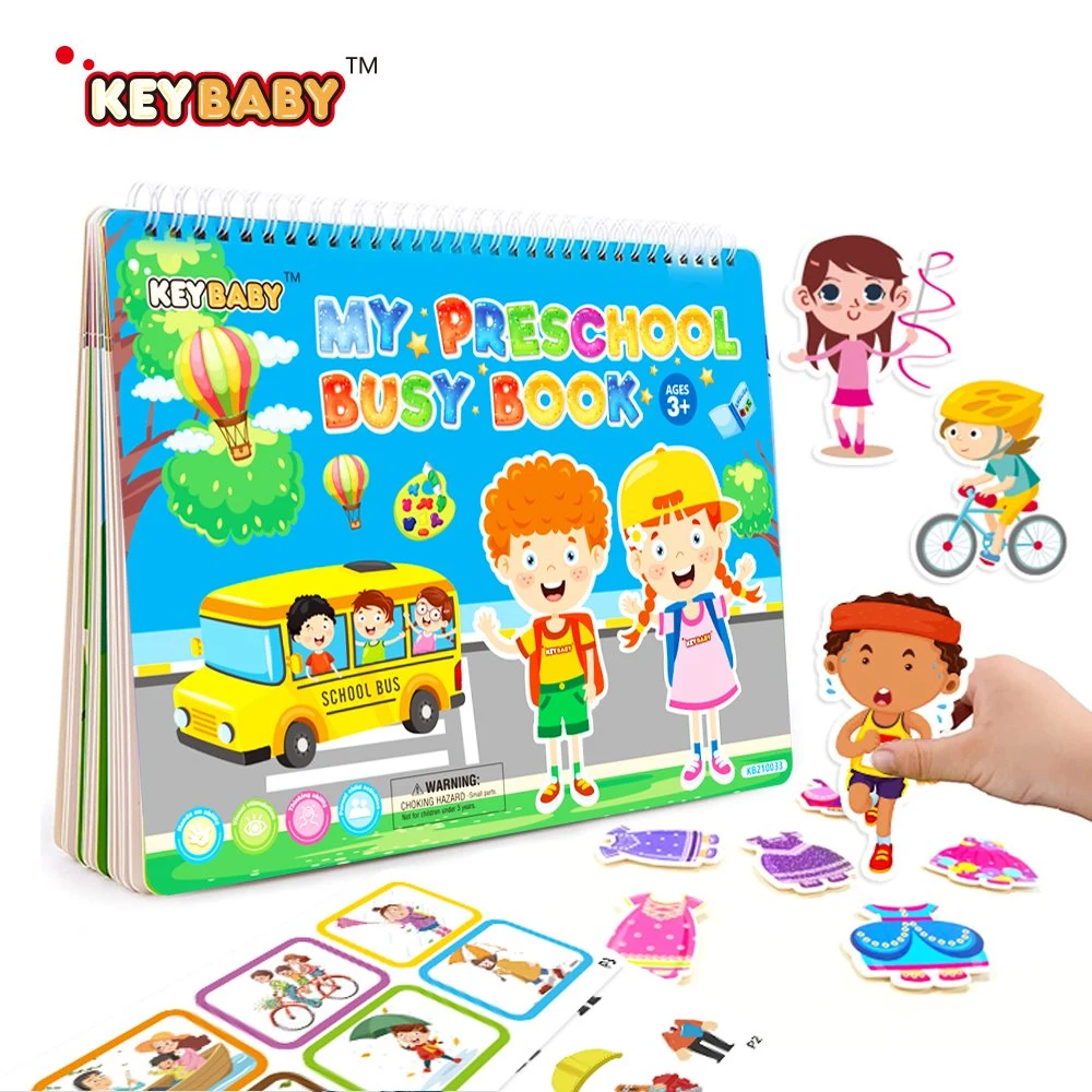 Los niños una pizarra blanca para la Educación actividad de ocupado Libro de cuentos de aprendizaje de los juguetes de bebé tranquilo la impresión de libros para niños