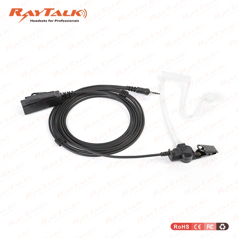 Surveillance Kits Clear Tube Earpiece with Lapel Ptt for Icom Radio