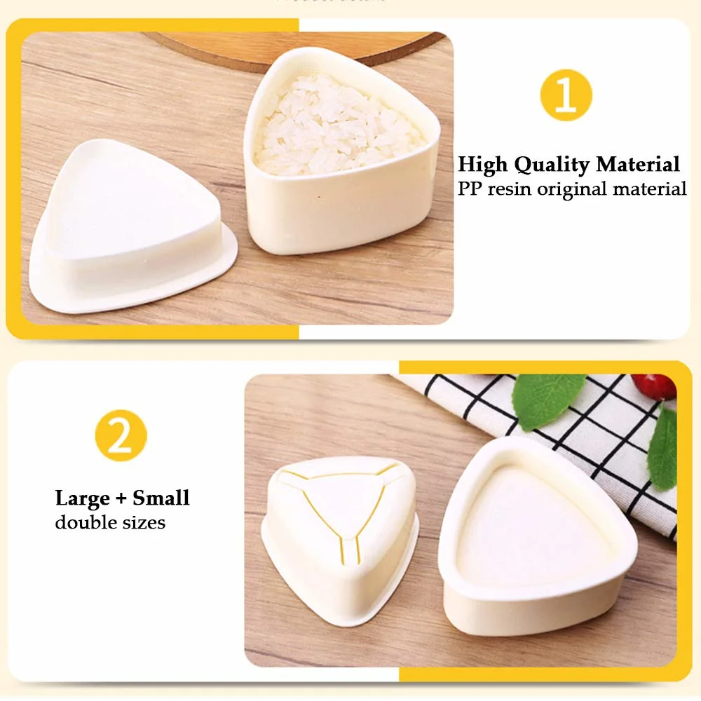 Molde Triangle Sushi Japanese Boxed Meal arroz Moldes de bolas