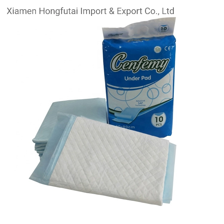 Wholesale Super Absorbent Disposable Inconvenient Hygiene Underpad Sheet Under Baby Care Bed Pad Manufacturer for Women