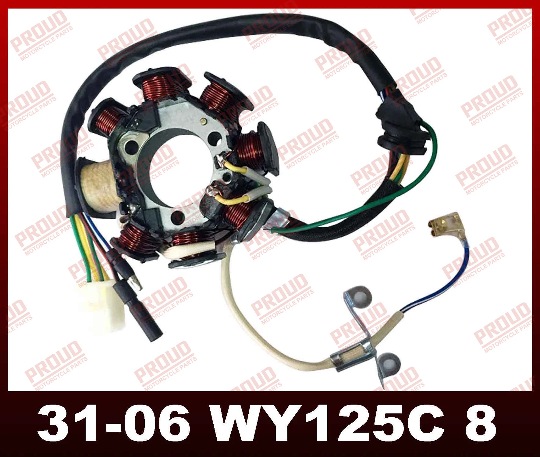 Wy125/CB125 Magneto Coil High quality/High cost performance  Motor Spare Parts Motorcycle Parts