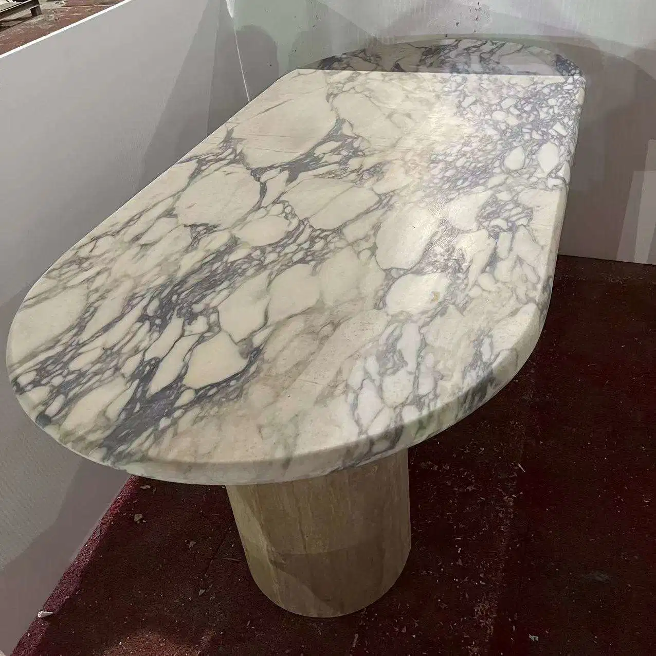 Виола Calacatta роскошный мраморный камень в верхней части таблицы стран Северной Европы старинные дома обеденный стол мебель