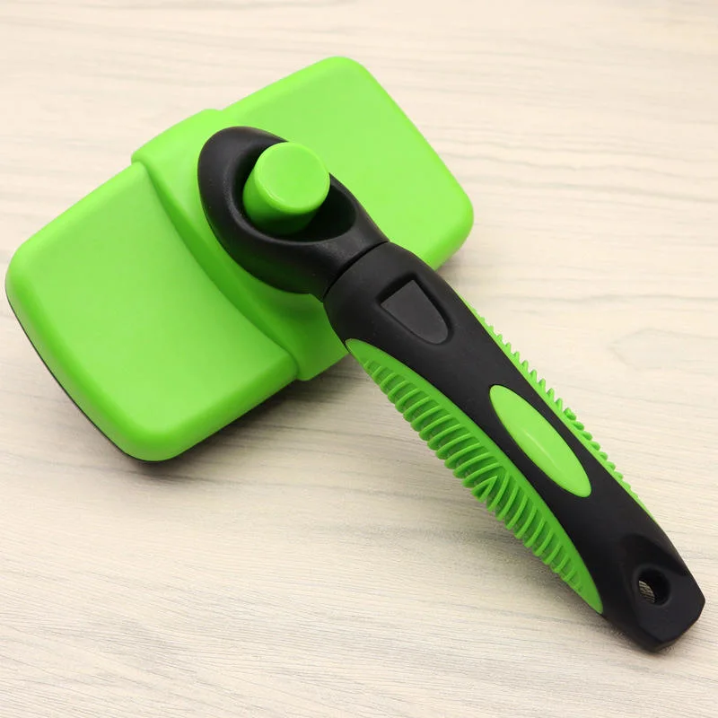 Top Seller Pet Self-Cleaning Grooming Slicker Brush for Dogs Cats