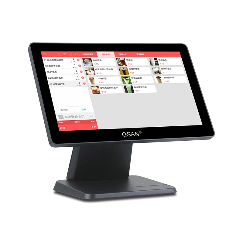 15.6'' de la pantalla táctil único Cajero Monitor POS POS la máquina registradora