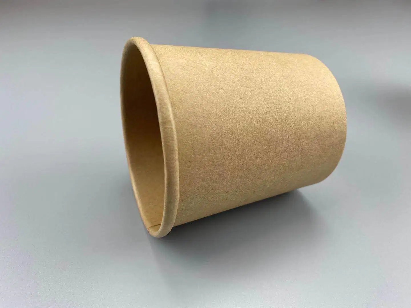 Free Sample Disposable Paper Takeaway Soup Bowl Kraft Paper Cup with Lid