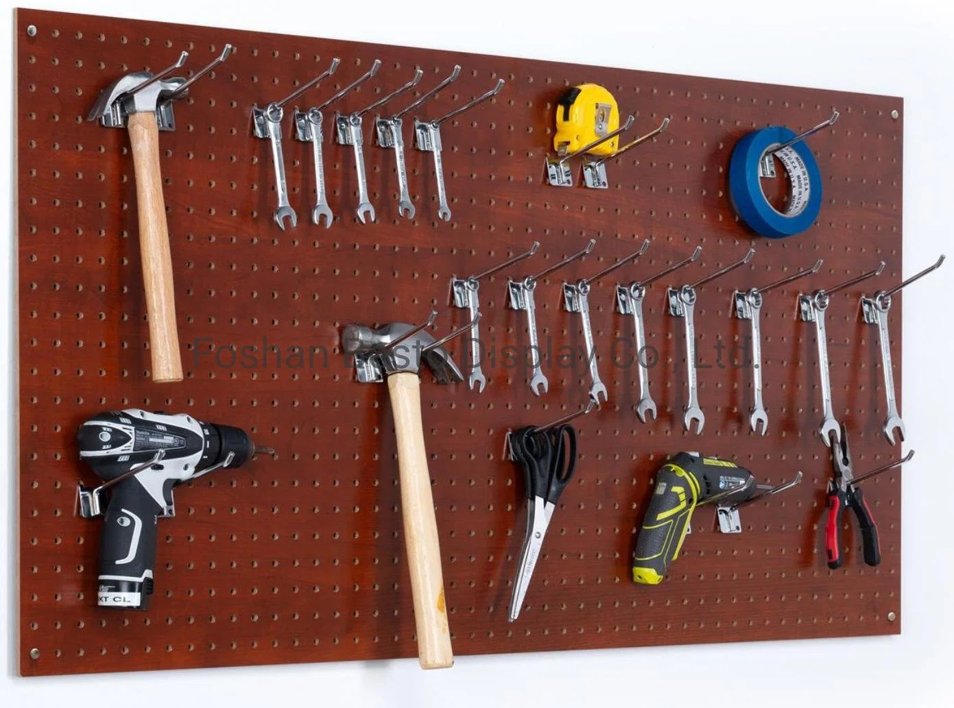 Heavy Duty Garage MDF Pegboard Made of Medium Fiberboard for Garage Wall, Retail Wall Decoration