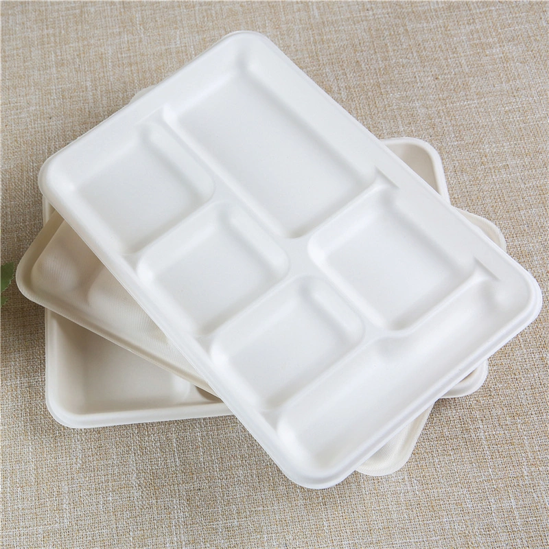 Sugar Cane Bagasse Pulp Molded Cup Packaging Sugarcane Tableware Pricelist Box