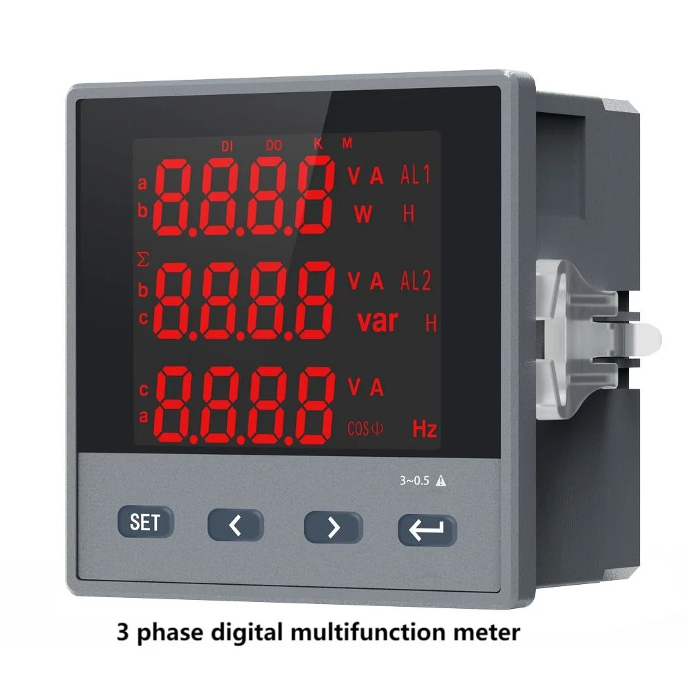 Geya Gy500-3A4y 3 corriente de fase Digital programable Smart eléctrico DC Medidor de energía con 220V AC RS485 OEM ODM