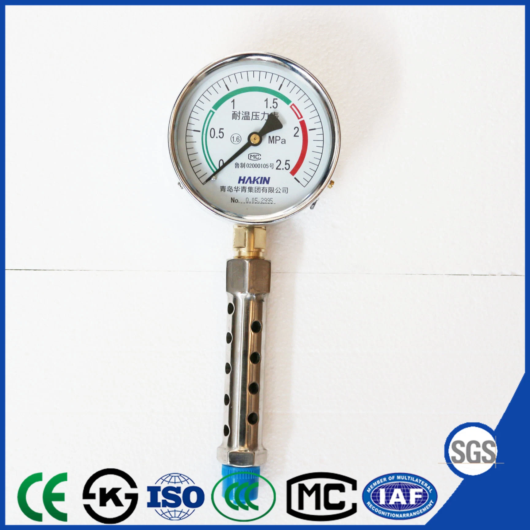 Novel Design 150mm Heat Resistant Pressure Gauge with Stainless Steel Measuring Instruments