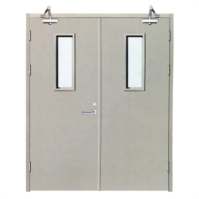 Customized 90 Minutes Fire Rated Metal Door Office Room Fireproof Steel Door with Ral Color