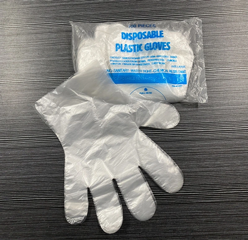 قفازات بلاستيكية منزلية من النوع HDPE للاستخدام في الطعام