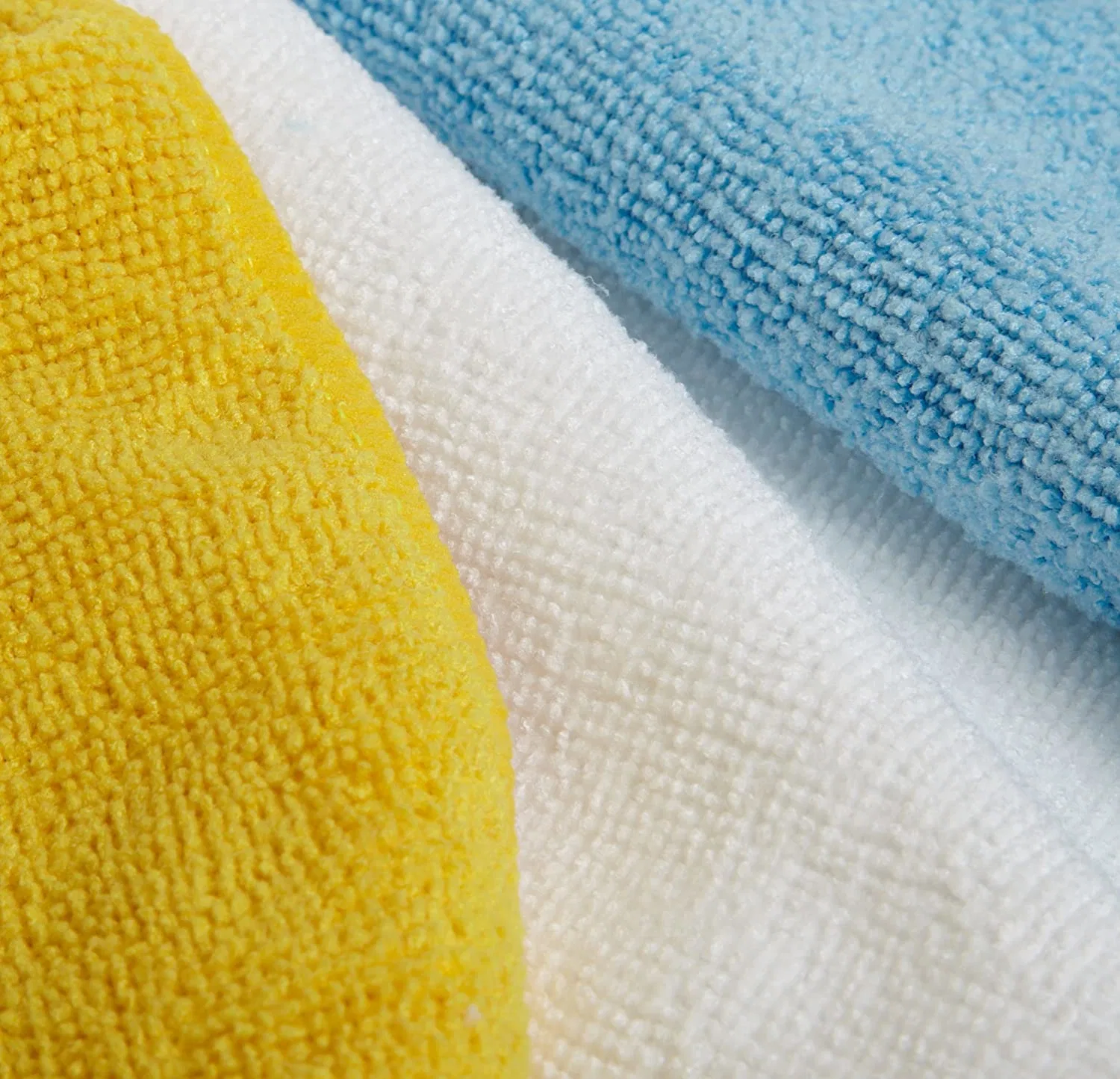 Blue Custom Size Microfiber Terry Cloth Cleaning Fabric for Home and Public Use