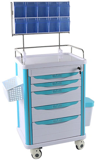 Hospital Trolley Anesthesia Trolley Anesthesia Cart ABS Trollery Mst-At625-2