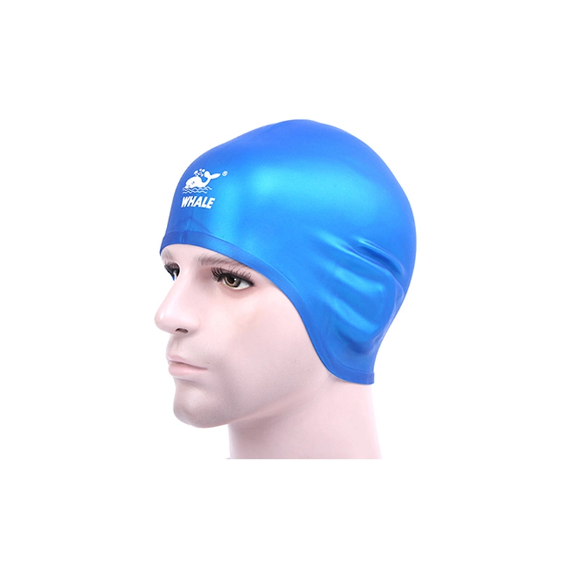 Unique Custom Full Protection Ear Cover Silicone Swim Caps for Adult