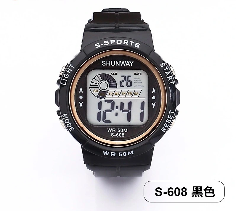 Montre électronique Waterproof Junior High School Etudiant regarder les sports pour enfants Mode