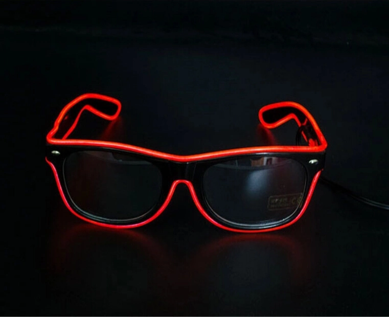 Light up EL Wireless USB Rechargeable LED Glasses Flashing Sport LED Sunglasses for Party