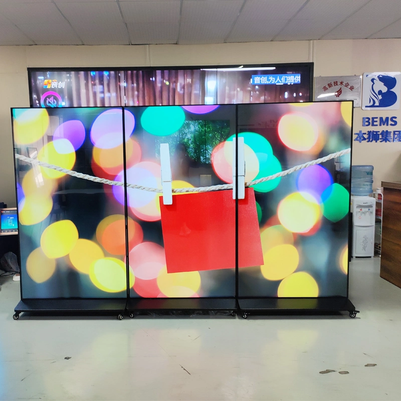 Non Touch Screenvertical 75inch Infrared Touch Screen WiFi Hospital Supermarket Signage Digital 98 Inch Floor Stand Digital Signage