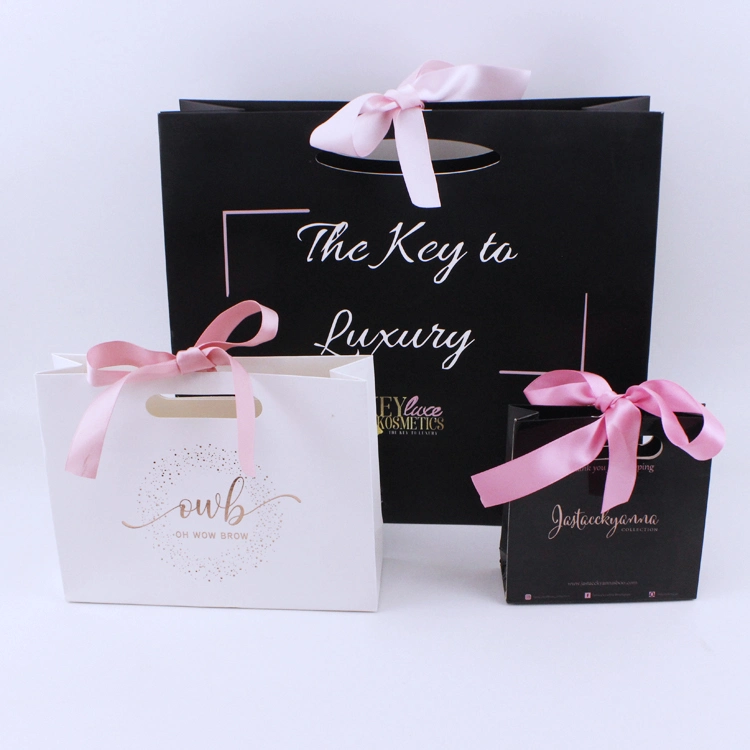 Customized Boutique Jewellery Gift Paper Bag Ecommerce Packaging Bags