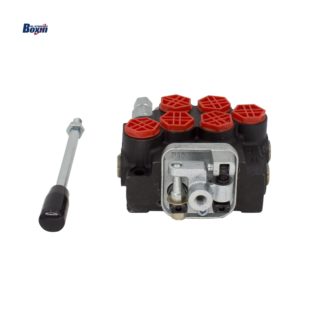 4 Spool Monoblock P40-Ot Hydraulic Directional Control Valve for Compact Loader