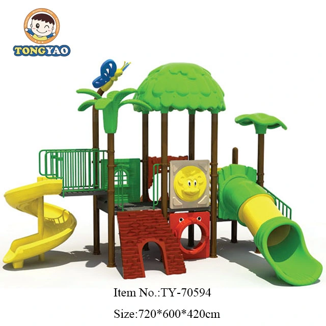 Multifunction Outdoor Swing and Slide Playground for Kids