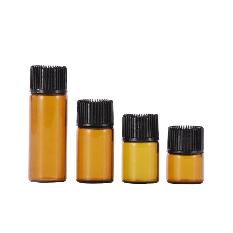 Stock Wholesale/Supplier 1ml 2ml 3ml 5ml Glass Vials Sample Essential Oil Bottle Glass Vials with Screw Cap for Oil Perfumes Lab