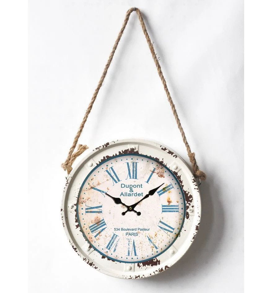 Wholesale Wall Hanging Antique Style Silent Iron Wall Clock for Home Decoration