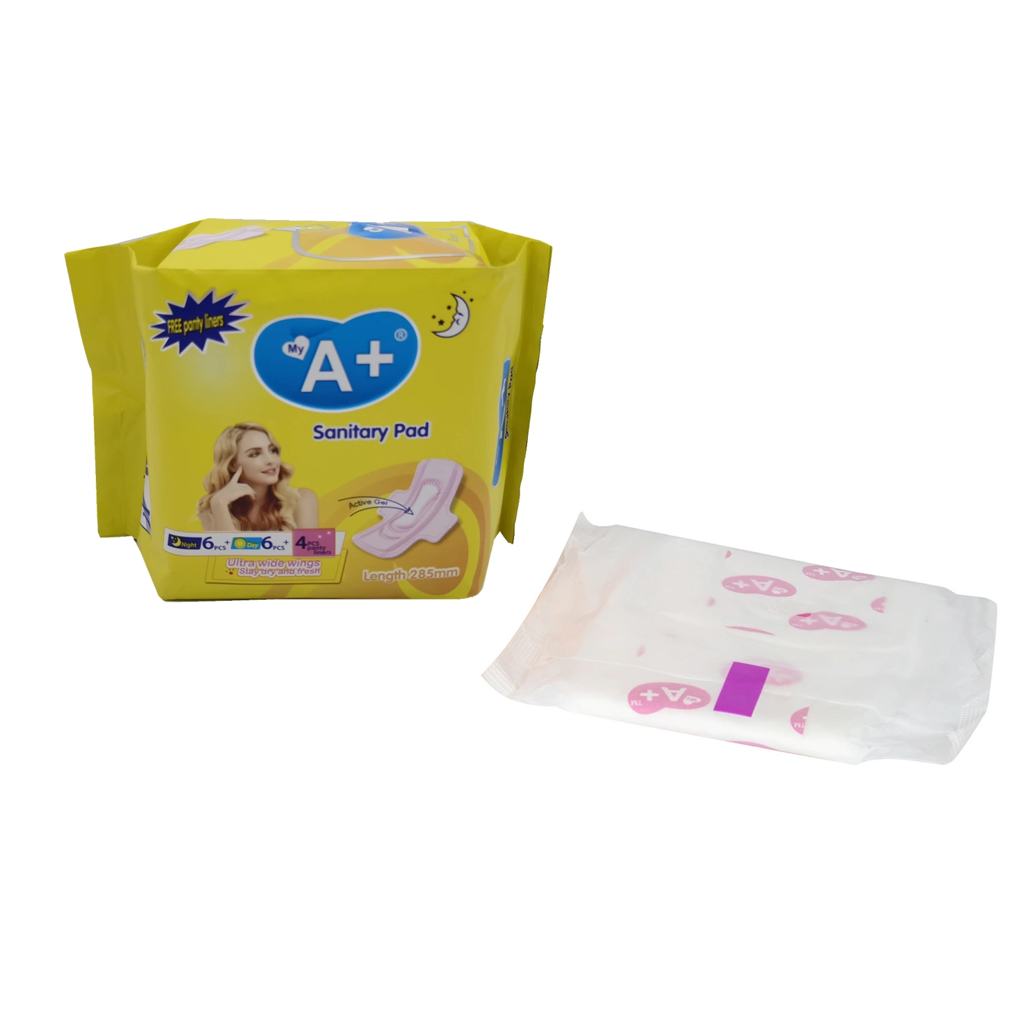 Day Use Night Use 240mm 280mm Sanitary Pads Napkin Period Pad for Ladies Sanitary Towel 2023