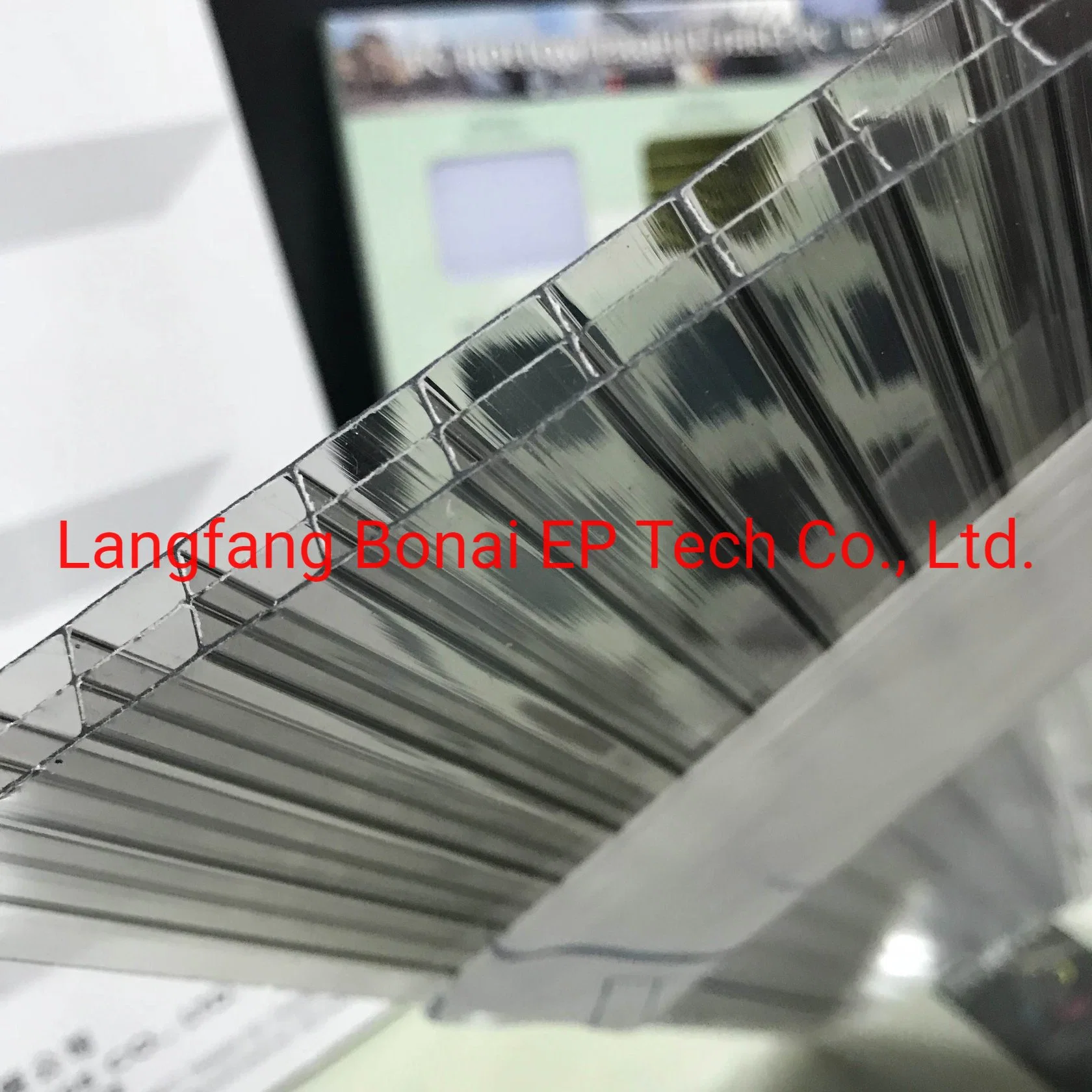 Langfang Bonai Clear Polycarbonate Multi-Wall Hollow Sheet PC Sunshine Board with Light Weight