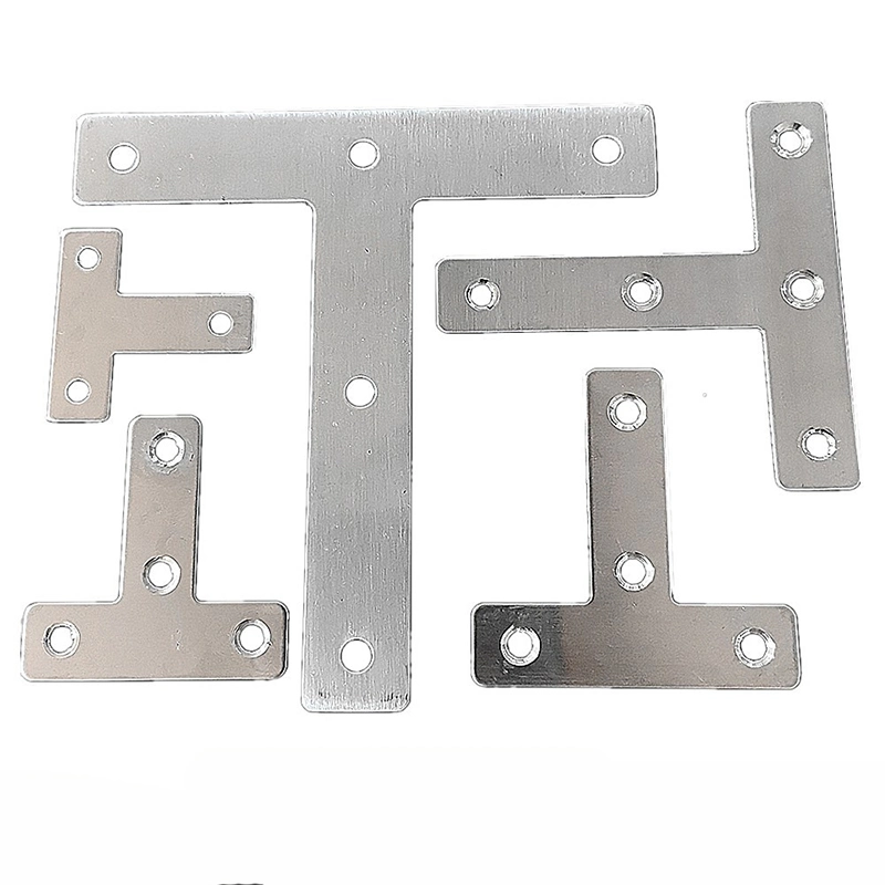 T-Type Angle Code Triangle Connector Furniture Hardware Stamping Part Stainless Steel 304