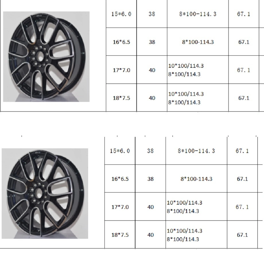 Fostar ODM OEM 16" Aluminium-Legierung Präzisionsfelgen