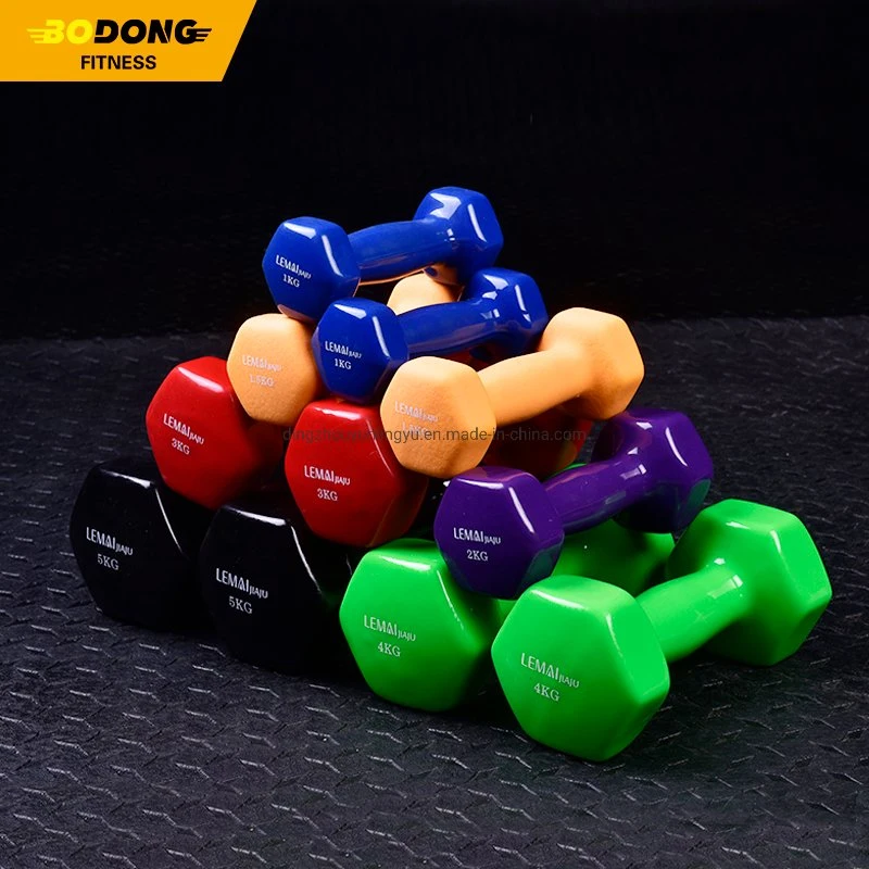 Home Gym Vinyl Dumbbell Set for Woman and Man Strength training