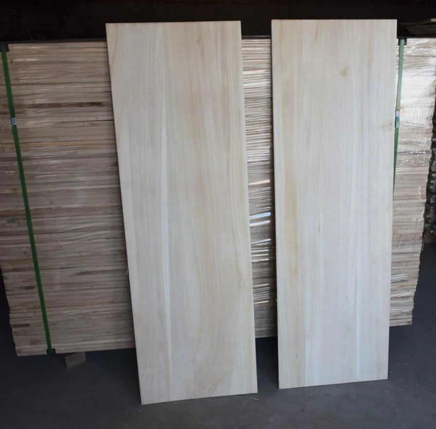 Manufacturers Supply Paulownia Straight Plank Decoration Furniture Drawer Board Paulownia Board Decoration Board Splicing Board Wood