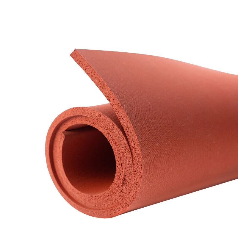 Closed Cell 0.8-50mm Fire Retardant Low Density Waterproof Silicone Sponge Foam Rubber Sheet