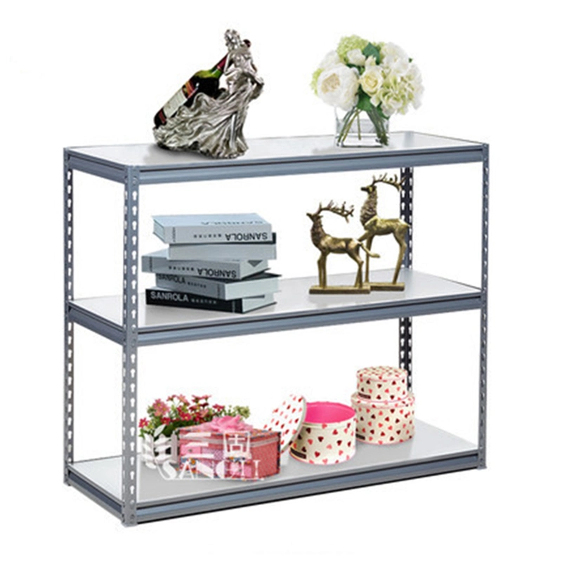 5 Tier Boltless Rivet Storage Shelving MDF Panel Shelf Display Stand