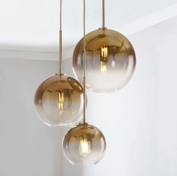 Nordic Interior Classic Glass Ball Chandelier Modern Decoration Dining Room Pendant Lighting