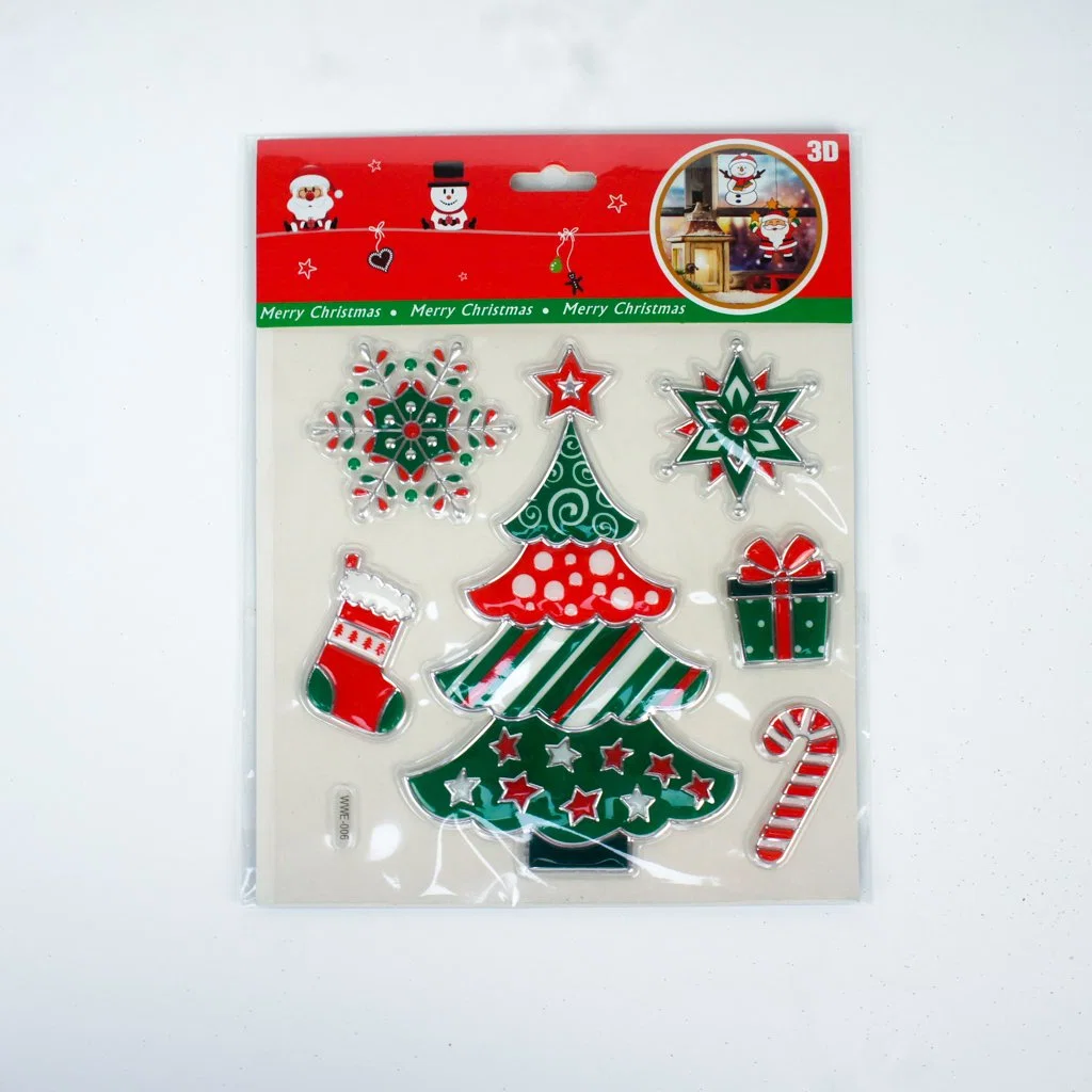 New Design Electrostatic Snowman Cling Decoration Christmas Window Sticker47