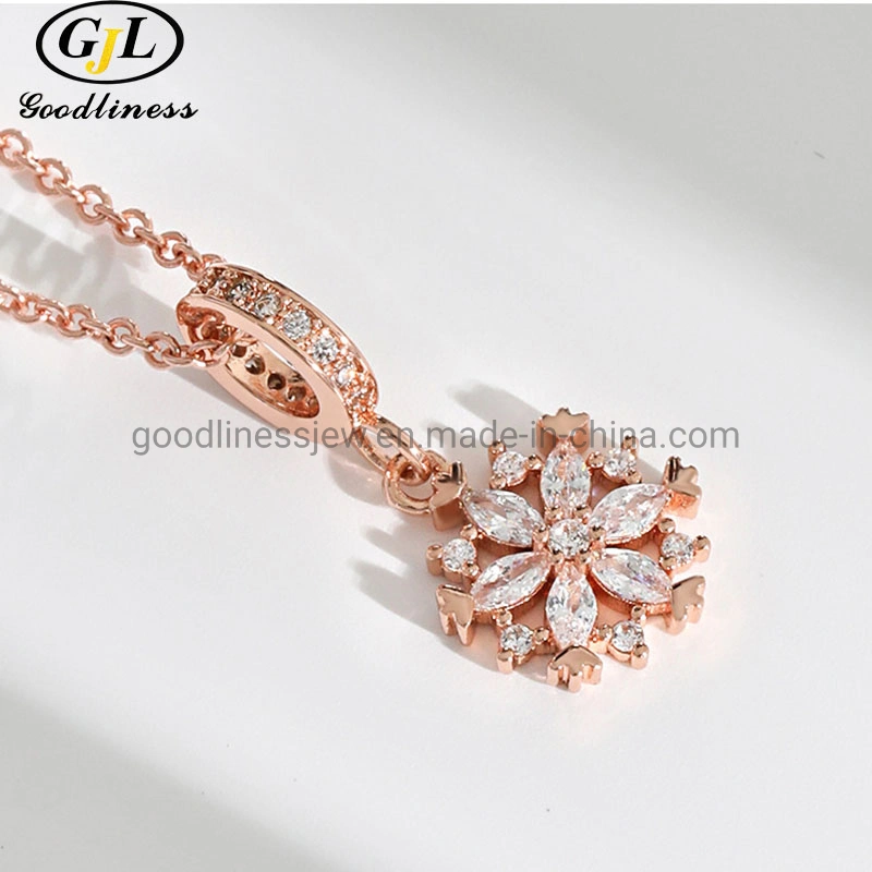 2021 Fashion Wild Color Diamond Flower Trend Net Red Simple Temperament Necklace Accessories Neck Jewelry