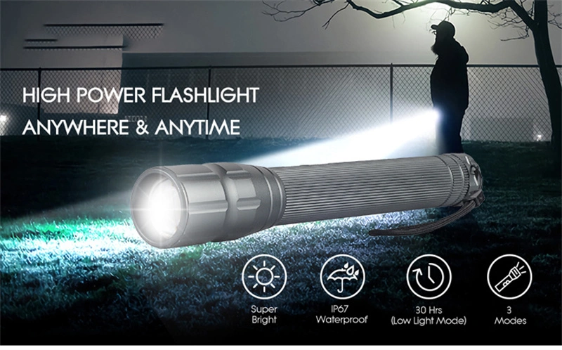 5000K (Daylight) Battery Yunzhe Color Box /OEM Rechargeable Torch Light