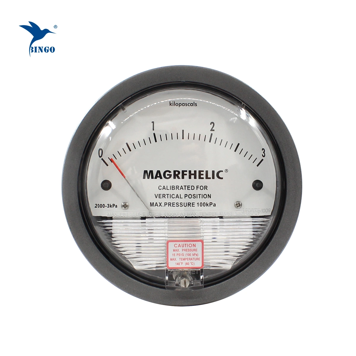 Air Pressure Gauge 0~2000PA Differential Pressure Gauge