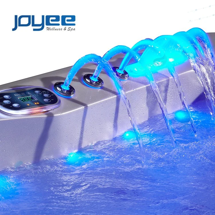 Joyee 6 Persons SPA Whirlpool Outdoor Hot Tub Water Equipment Relax Massage Bathtub Pool