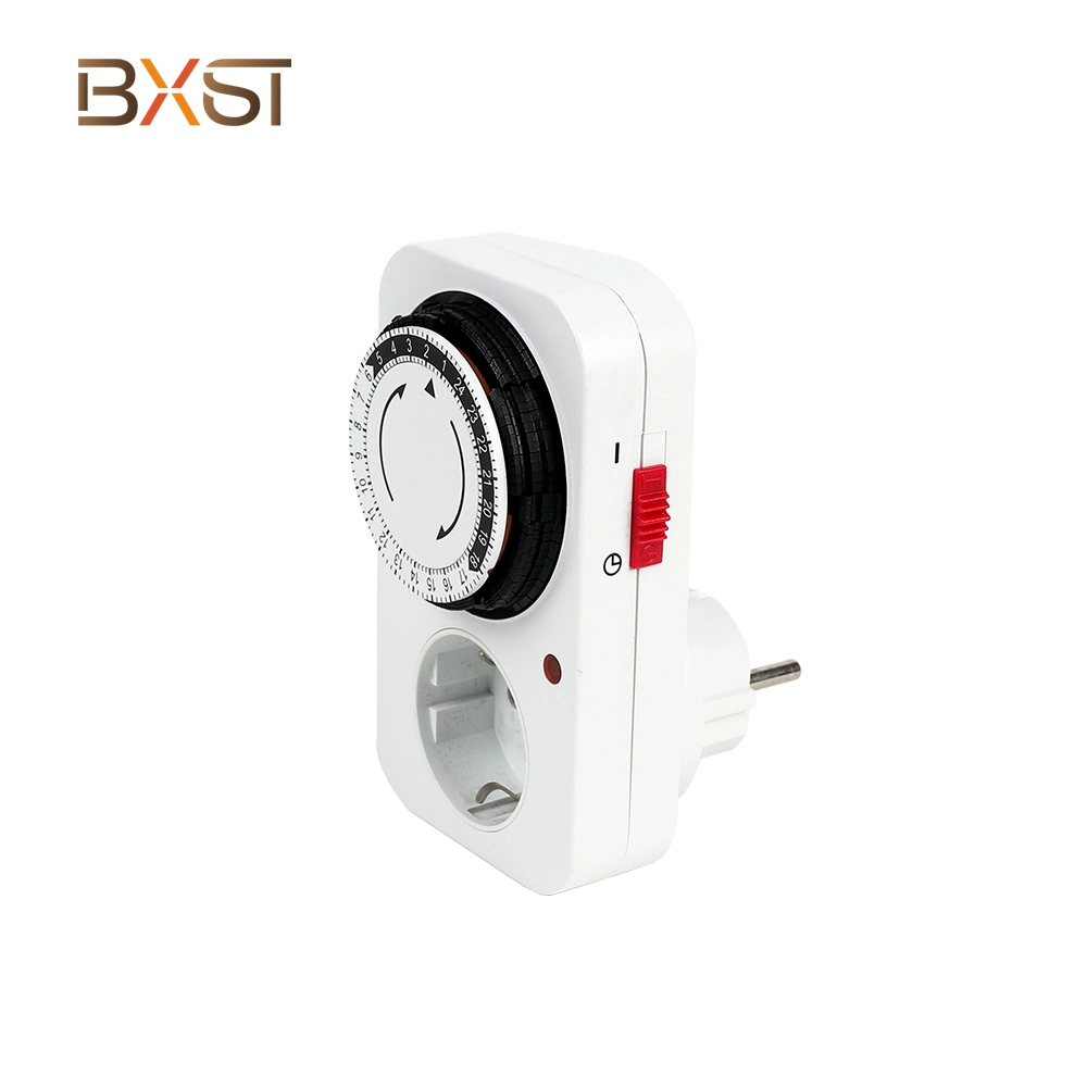 Bxst-T010A-G 24-Stunden 16A mechanischer Timer elektrischer Stecker für steckbare Beleuchtung Timer