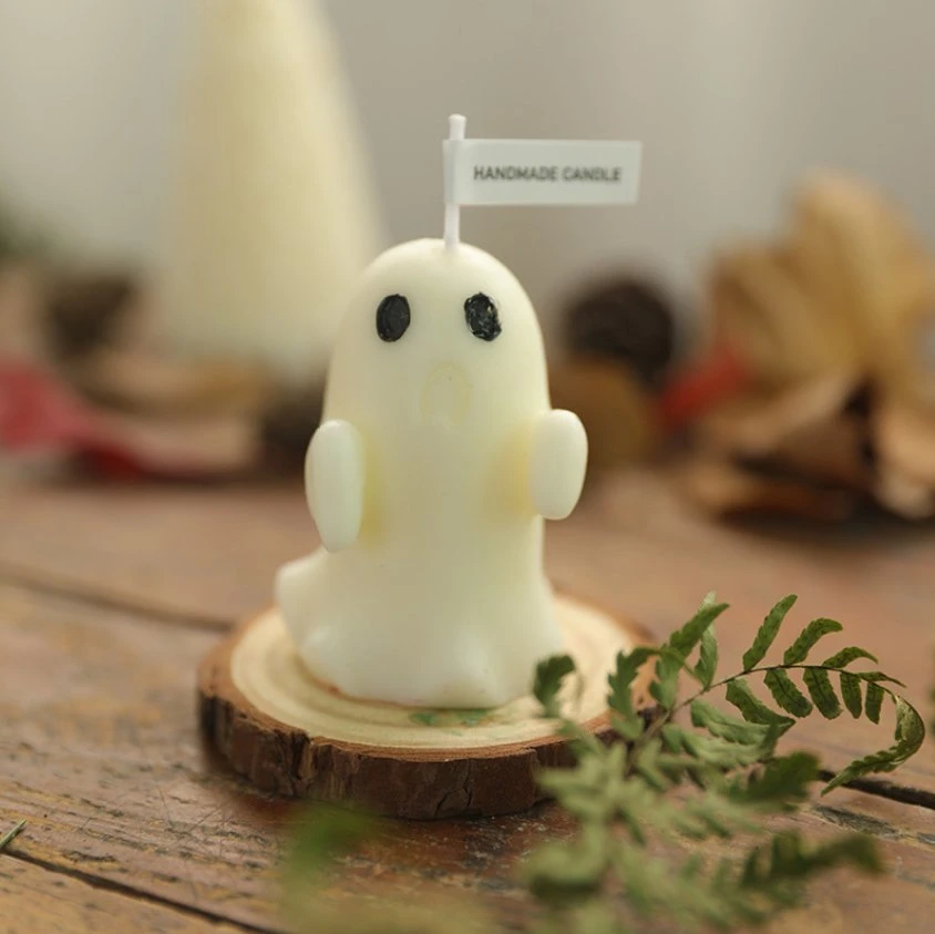 Plant Paraffin Wax Halloween Little Ghost Candle Bulk Scented Candles for Decor